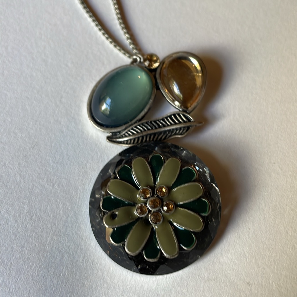 Handmade Button Inspired Boho Necklace